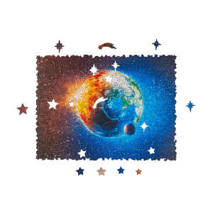 2D-Holzpuzzle Planet Erde Gr. M