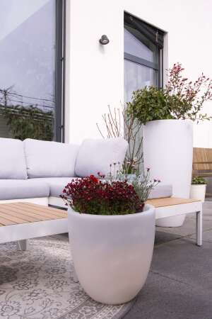 Beleuchteter Blumentopf S