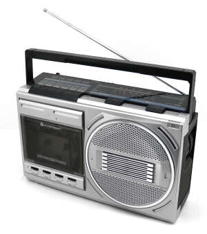 Retro Radiokassettenrekorder mit USB Wiedergabe