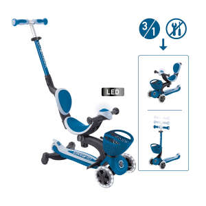 GLOBBER GO-UP BABY 360 LIGHTS petrol (mit Leuchtrollen und Leuchtmodul)