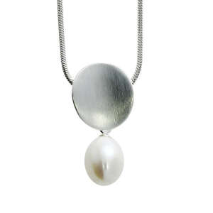 Anhänger Silber mit Süßwasserperlen-Tropfen (inkl. Kette)