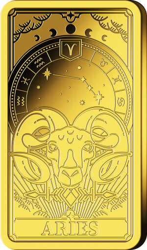 Goldbarren Sternzeichen Widder (mit Zertifikat)