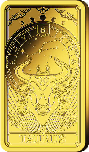 Goldbarren Sternzeichen Stier (mit Zertifikat)