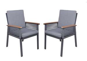 Stuhl DENIA grau (2er Set)