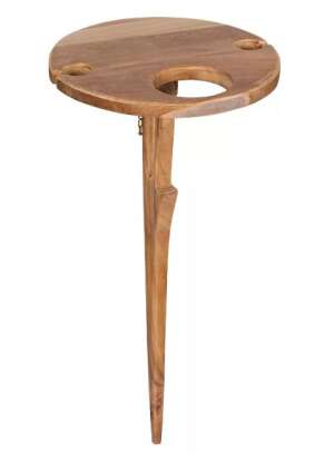 Getränkehalter Poole Teak für Gläser und Flaschen