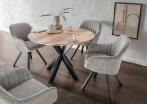 Diningsessel Matera mouse grey (drehbar)