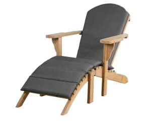 deVries Teakholz Gartenlounger Woodie (uni grey)