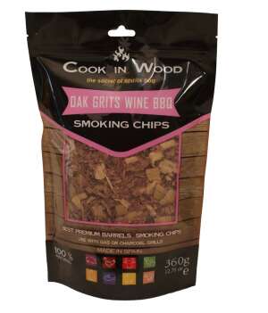 Smoking Chips Oak Grits Wine Eichenweinfass 360gr