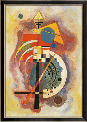 Wassily Kandinsky: Bild "Hommage à Grohmann" (1926) gerahmt
