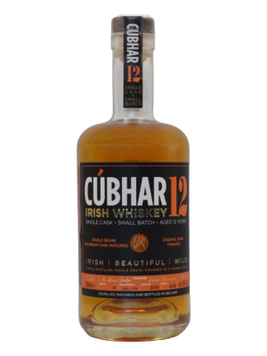 Cúbhar Single Grain Bourbon Cask Irish Whiskey, Aged 12 Years (Cognacfass Finish)
