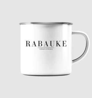 Rabauke - Emaille Tasse (Silber)