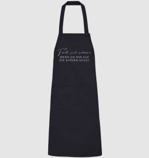 Färbt sich schwarz, wenn du mir auf die Nerven gehst. - Organic Grillschürze