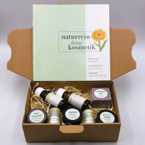 Naturkosmetik Probierset, Wellness Hautpflege Box, hübsche Geschenkbox, Handmade