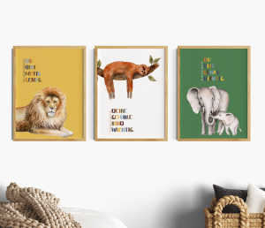 3er Posterset Mutmacher Tiere