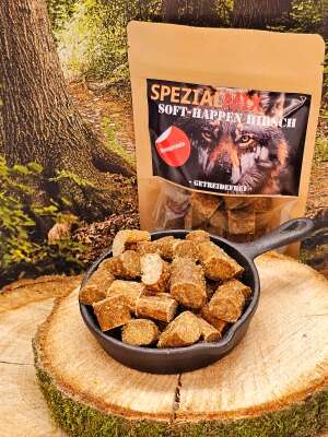 Hundefutter, Hundesnack Soft-Happen Hirsch 100 g