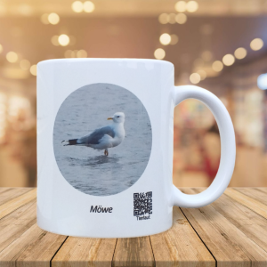 Möwen Tasse mit Tierlaut und Informationen zum Anhören