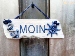 Schild "Moin"