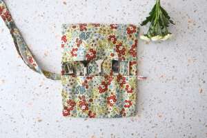Besteckrolle "Japanische Blüten"