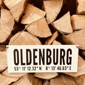 Schild "Oldenburg" 25 x 10 x 0,3 cm