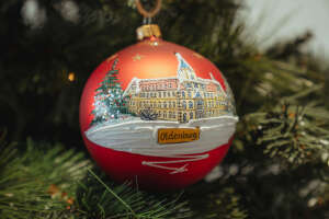 Oldenburg Weihnachtskugel Oldenburger Schloss 10cm