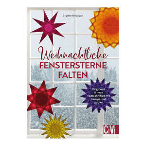 Weihnachtliche Fenstersterne falten