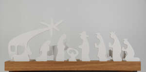 Panorama Teelicht - Krippenfiguren